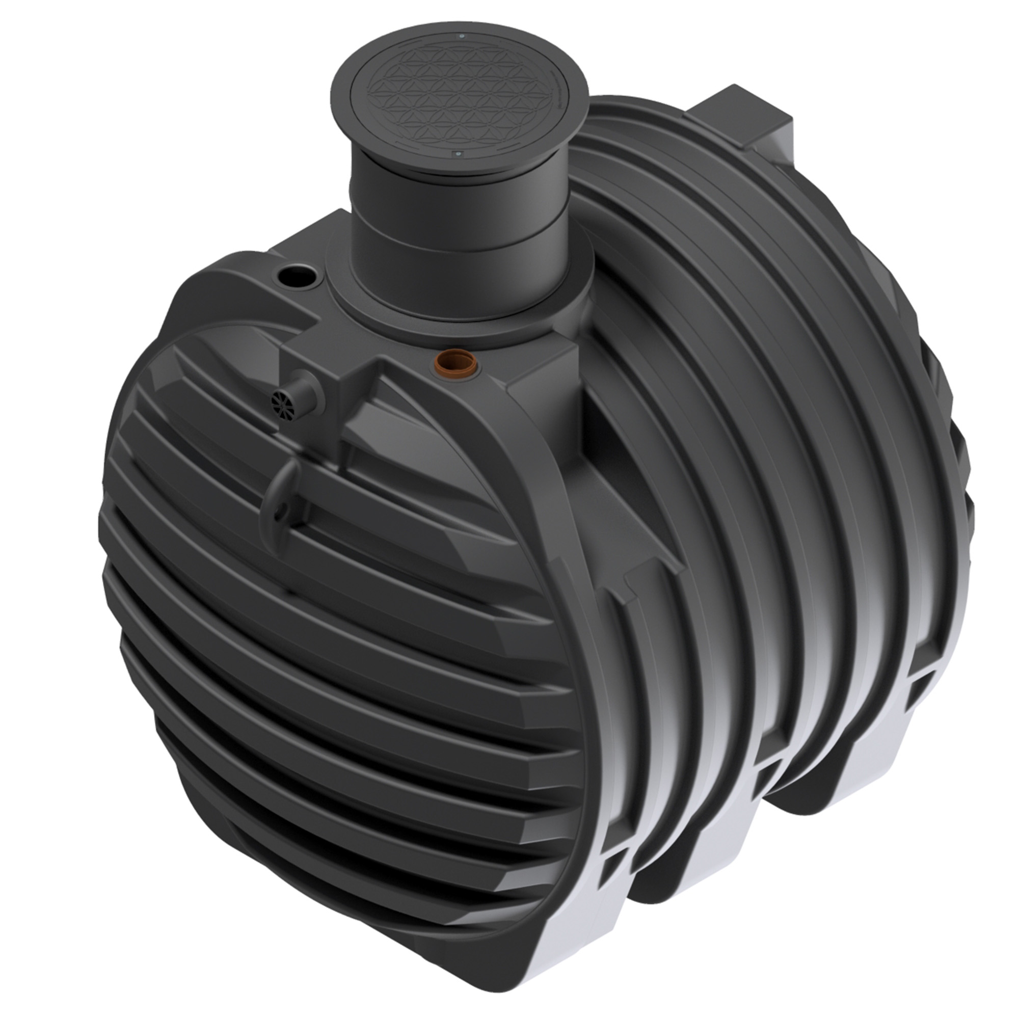 6500 L Erdtank mit Zulaufberuhiger