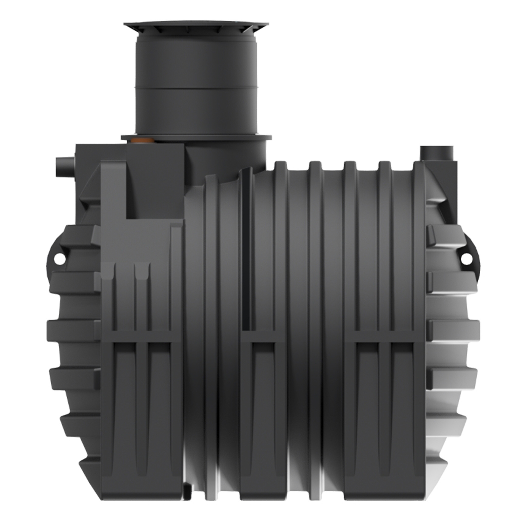 4700 Liter Erdtank – Seitenansicht