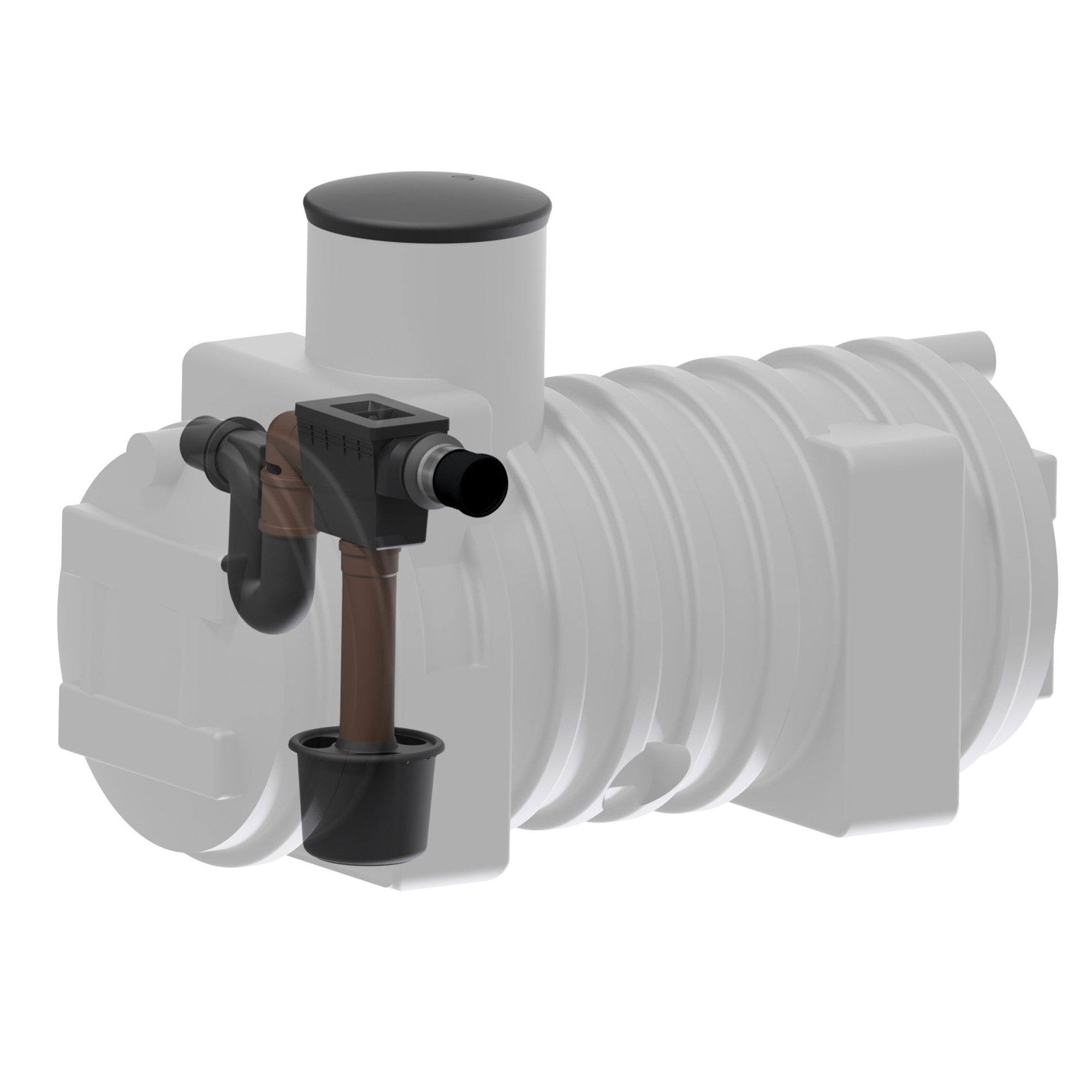 1000 L Erdtank mit Tankeinbaufilterk