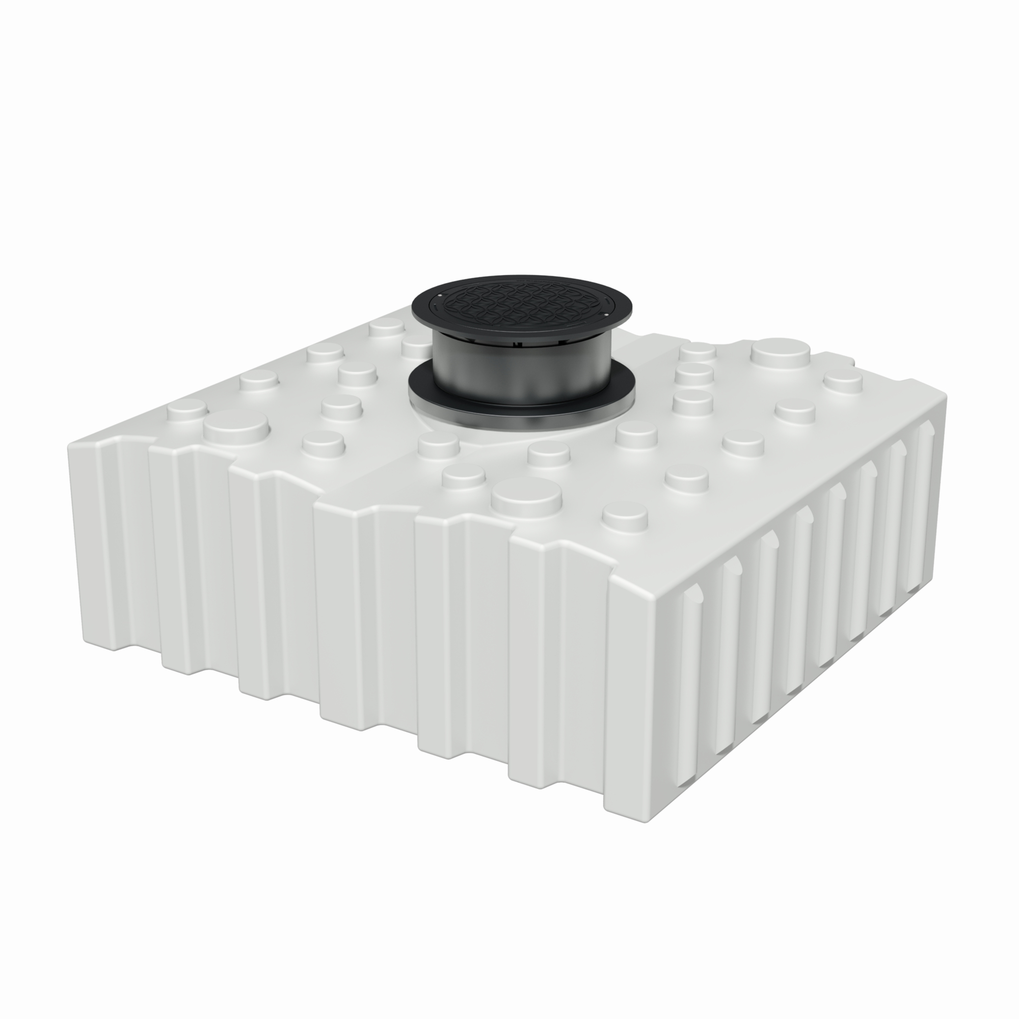 4000 L Trinkwasser-Flachtank inkl. Ausgleichsdom