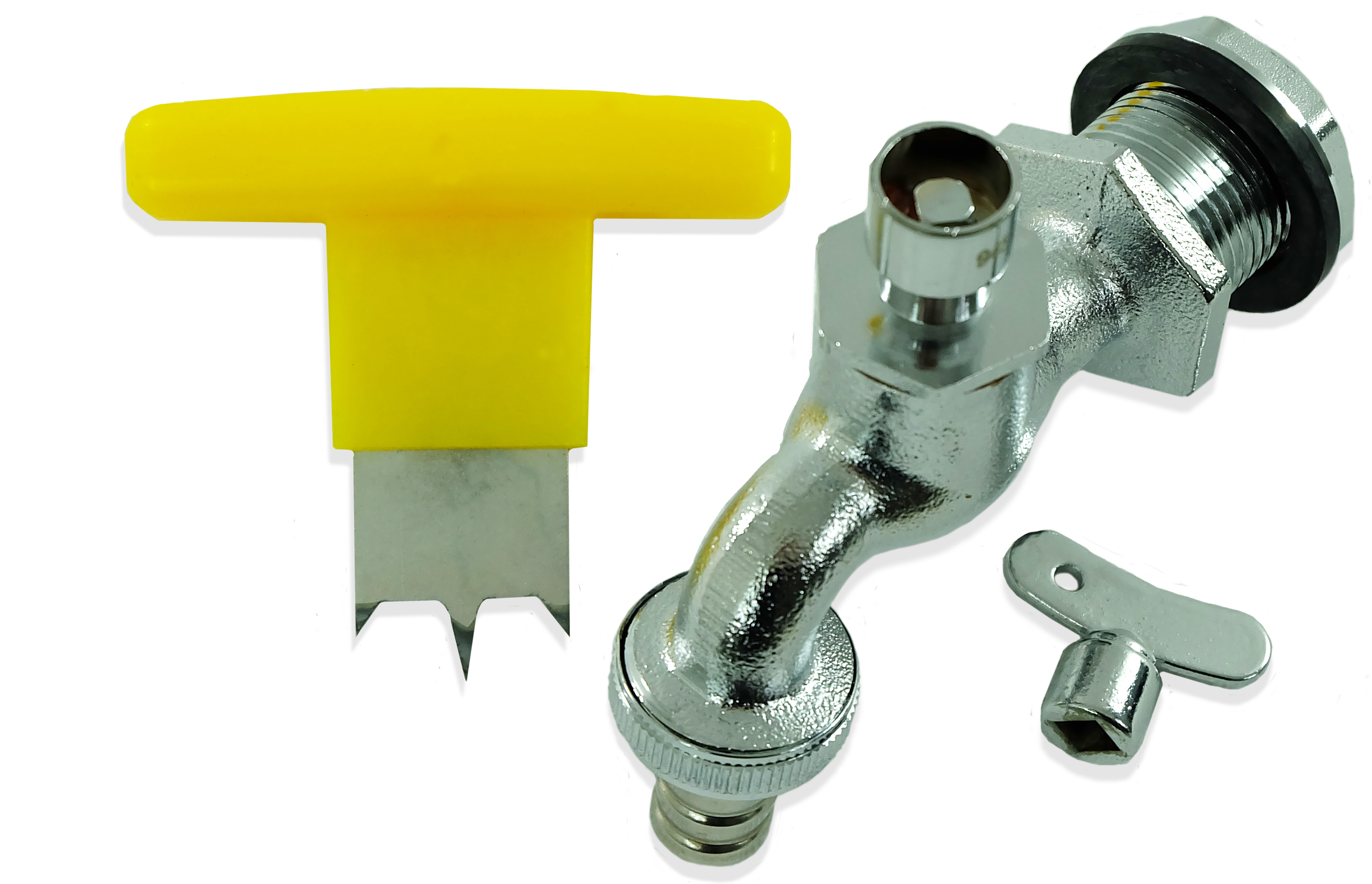 Wasserhahn aus Messing Regentonne