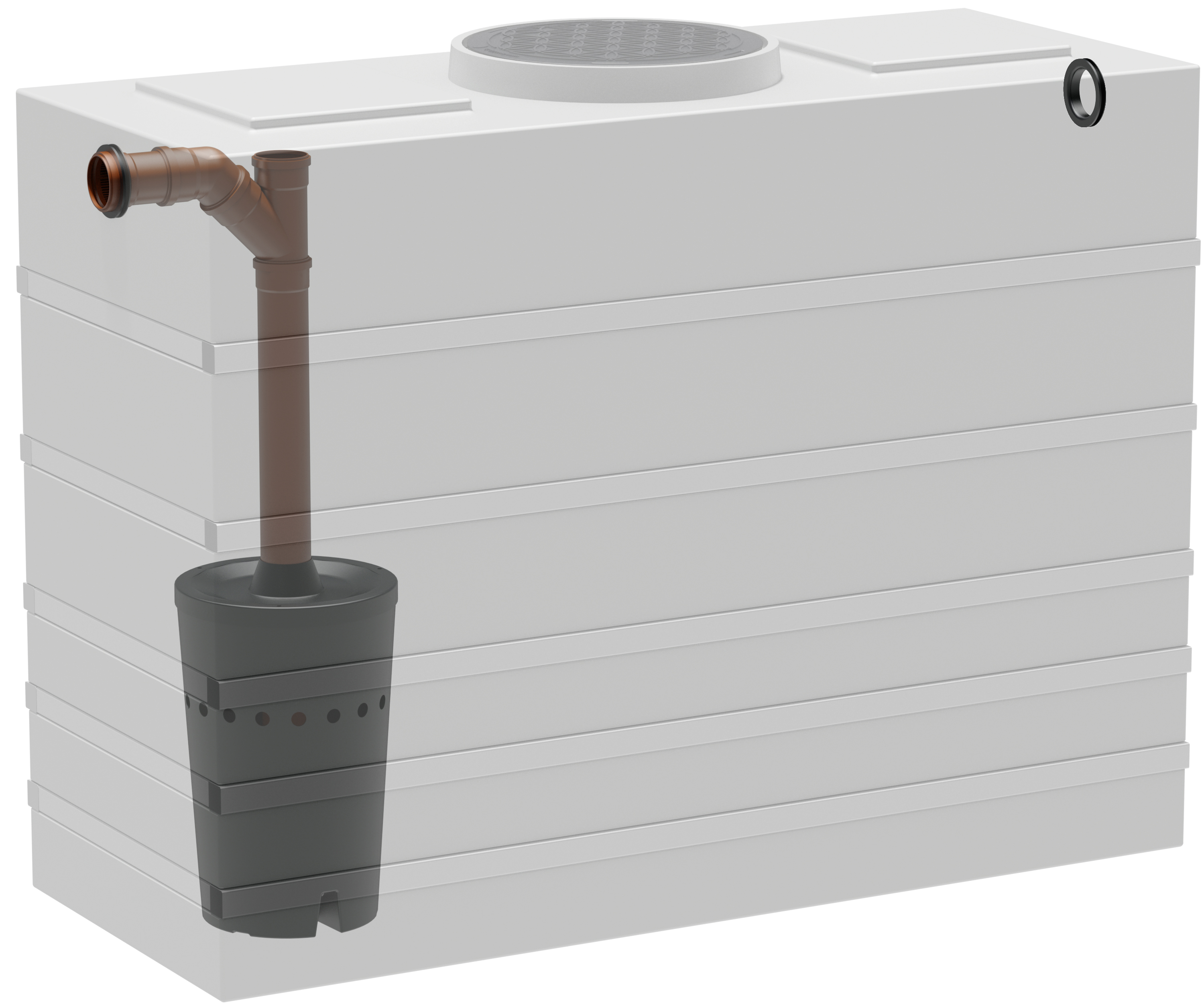 G0003870 Kellertank 4.000 Liter mit Biovitor DN100