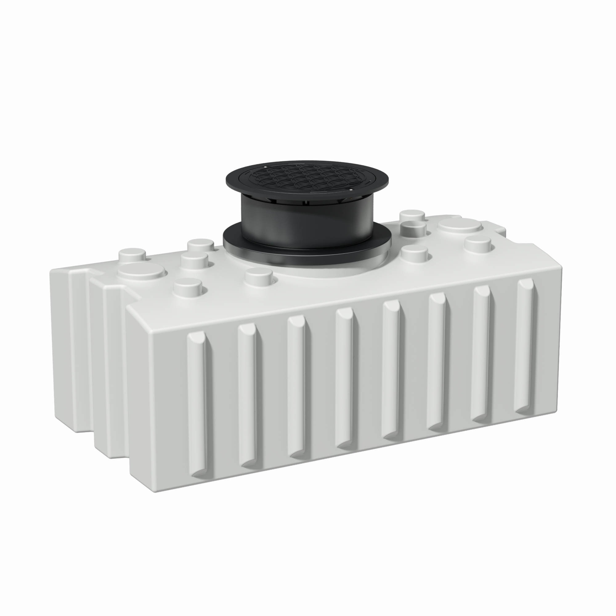 2000 L Trinkwasser-Flachtank inkl. Ausgleichsdom