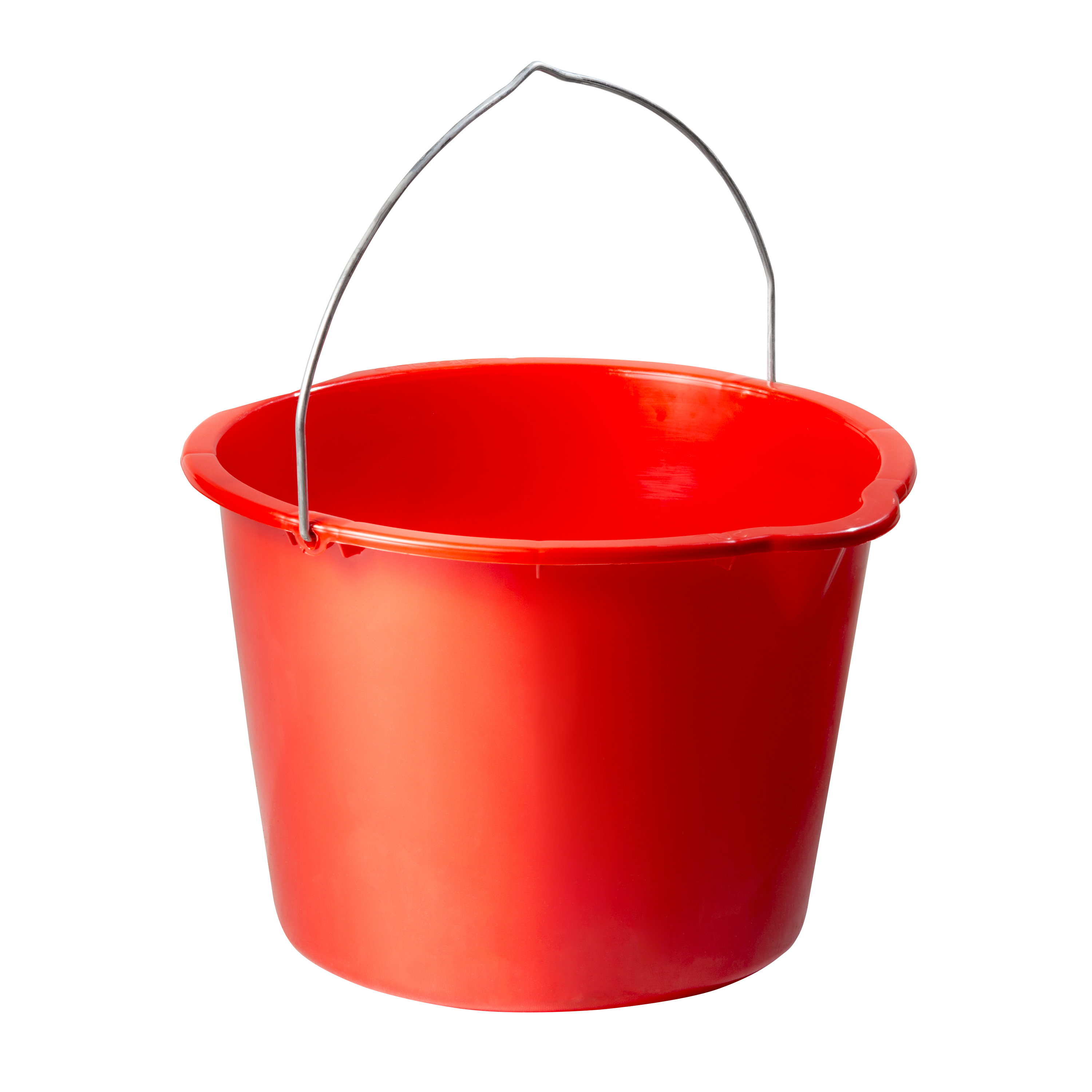 Eimer mit Bügel und Ausguss,Rot
