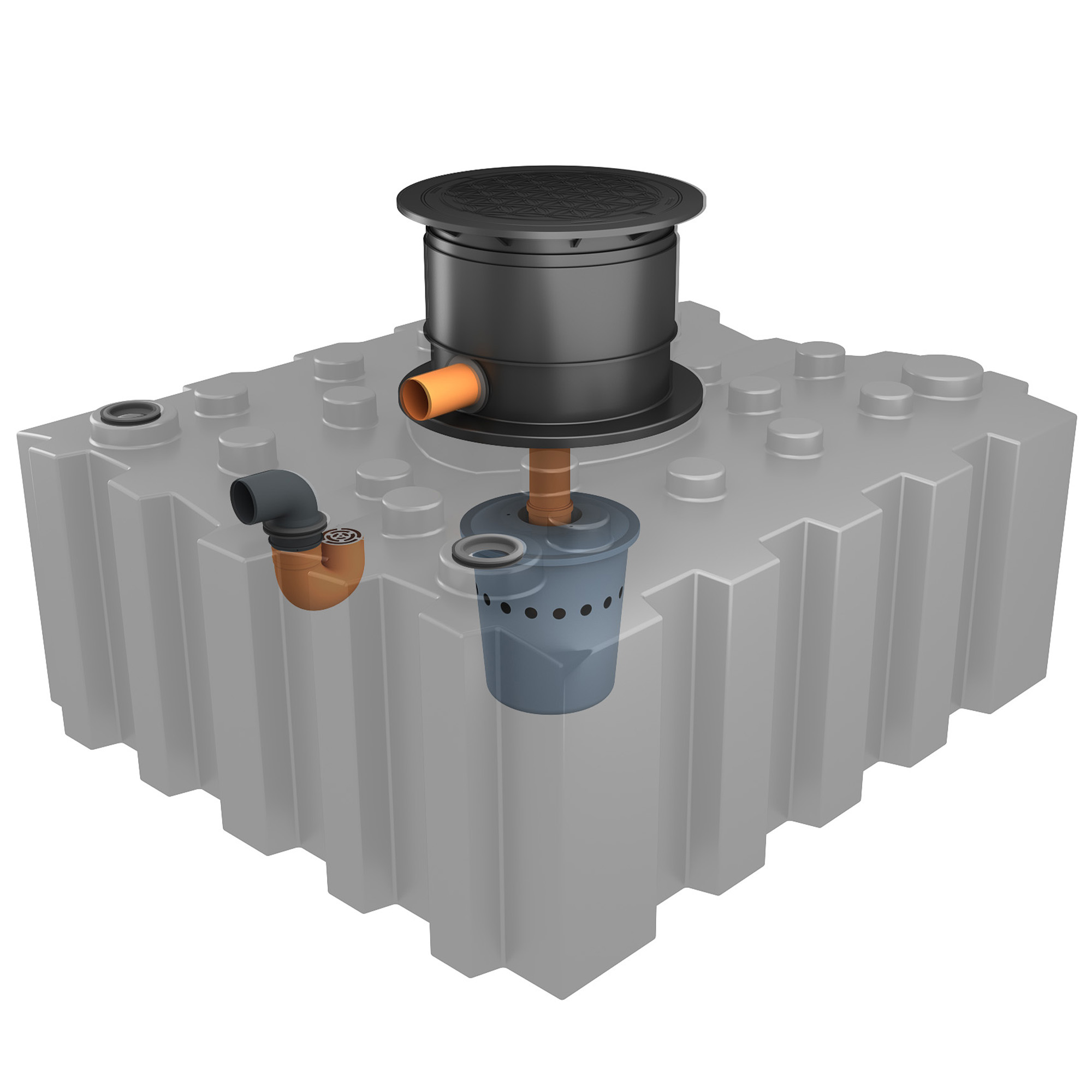 3000 Liter Flachtank mit Biovitor-Filter