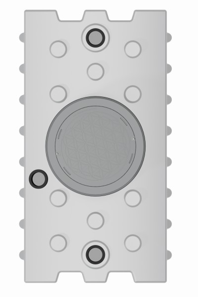 Flachtank 2000 Liter, Draufsicht