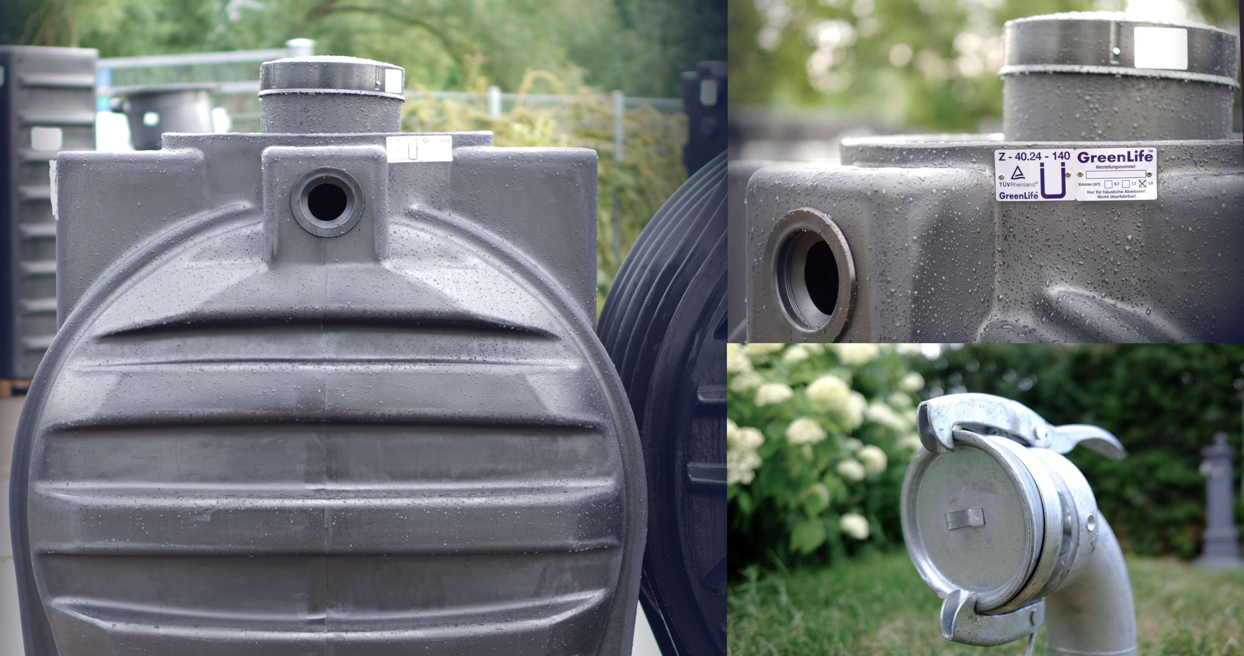 Abwassertank Schwanenhals Garten