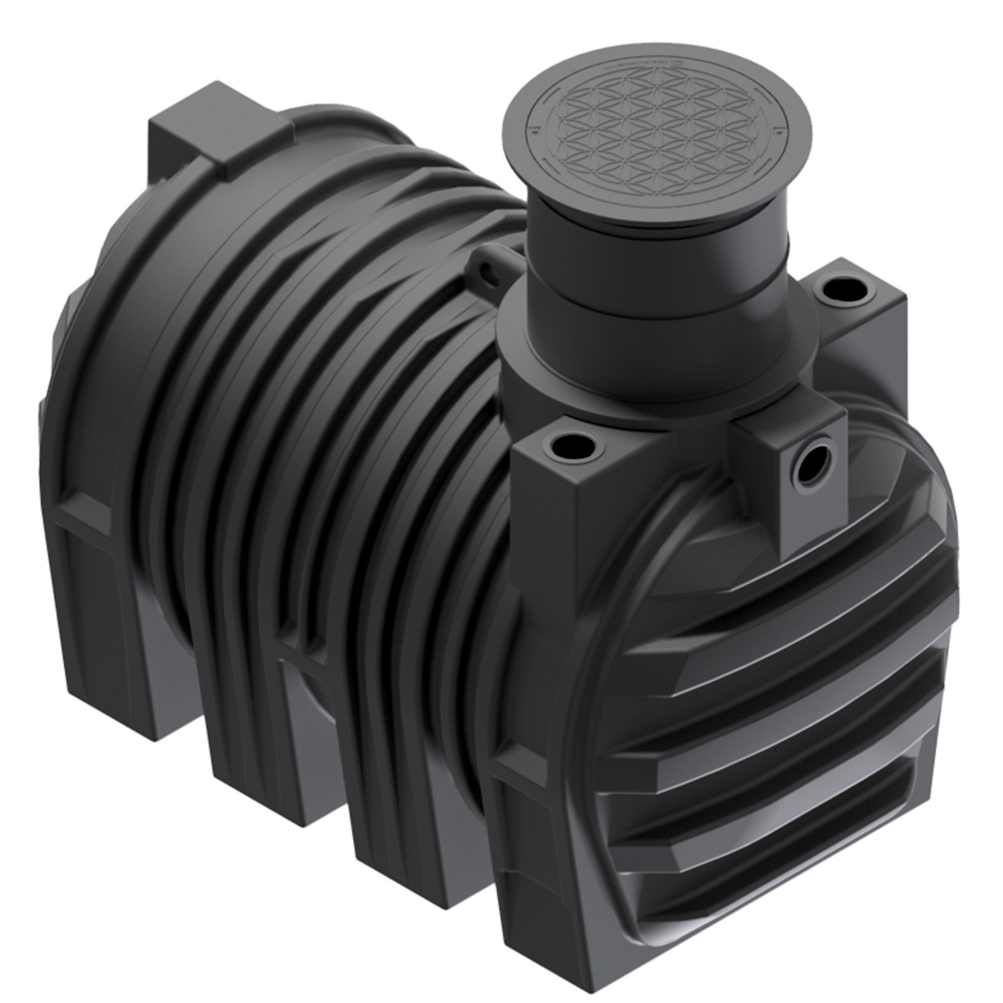 Erdtank 3.200 l, grundwasserstabil, ohne Zubehör