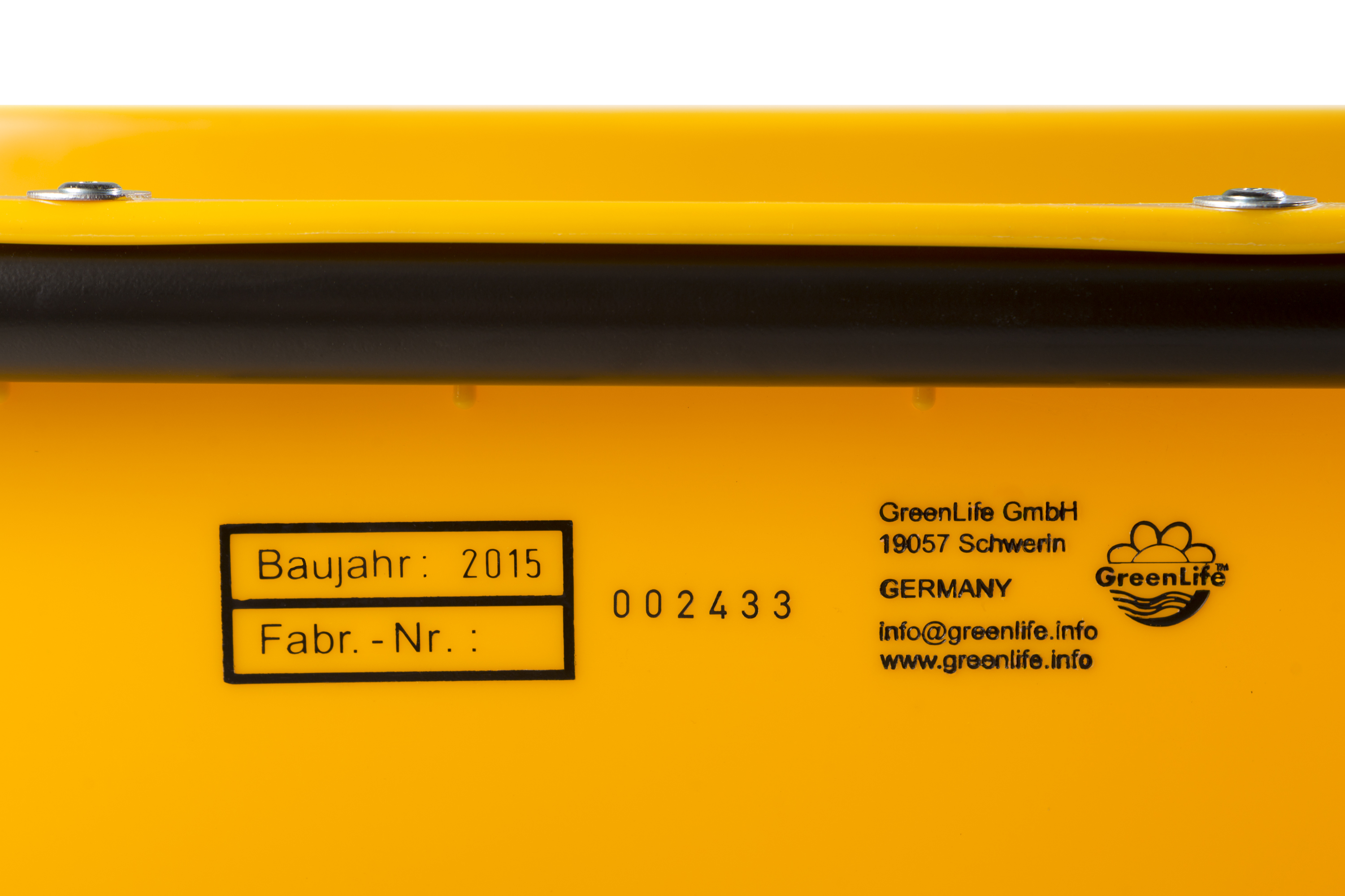 200 Liter Kasten kranbar gelb