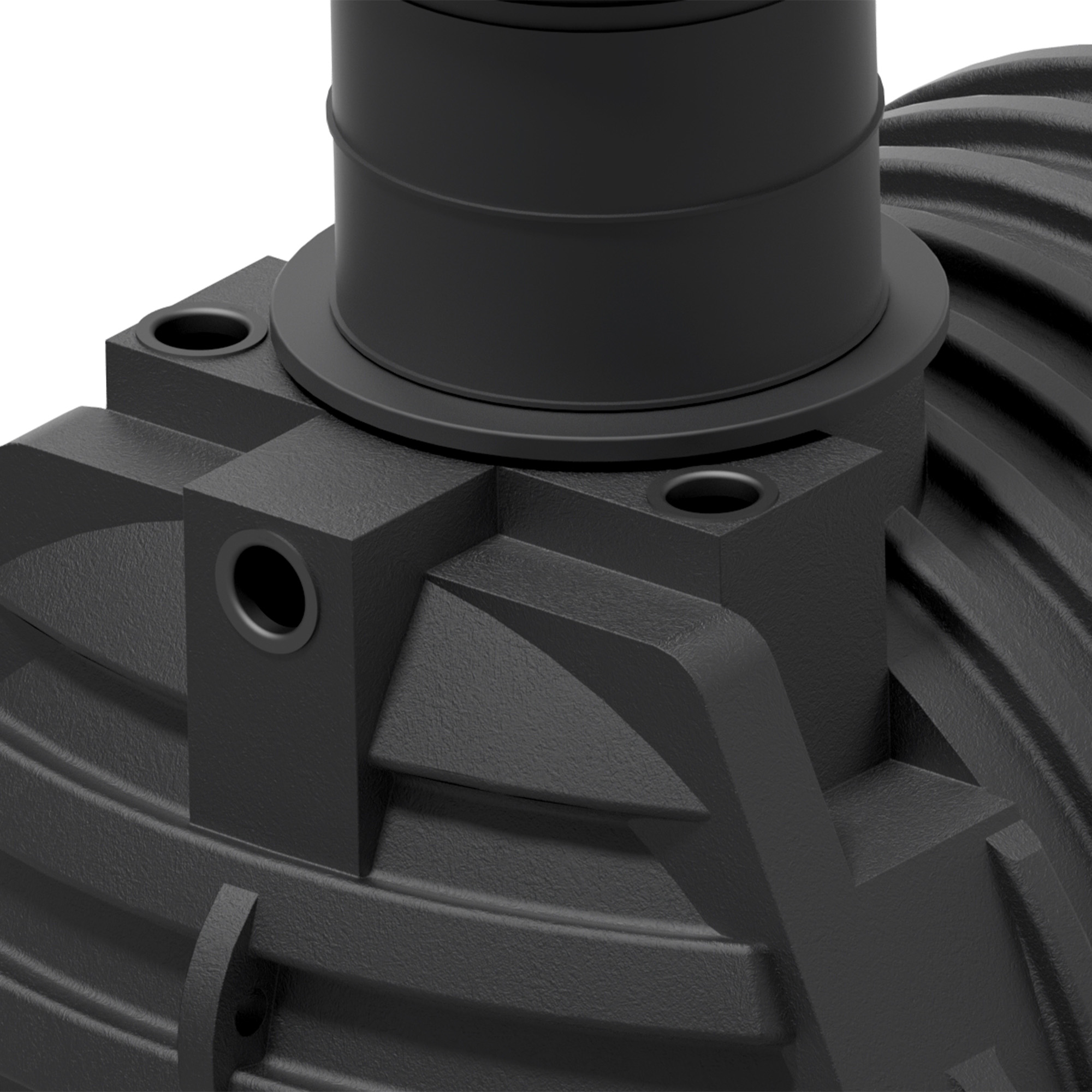 4700 L Erdtank mit drei Anschlüssen, Detailansicht