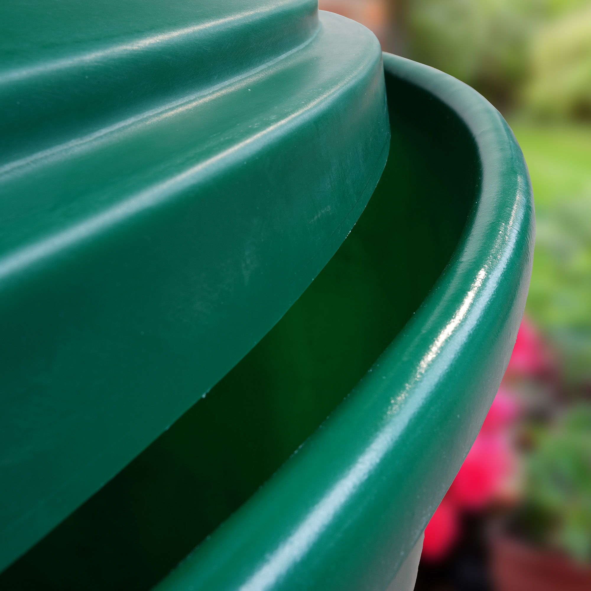 1000 Liter Regentonne mit Deckel, Detailansicht
