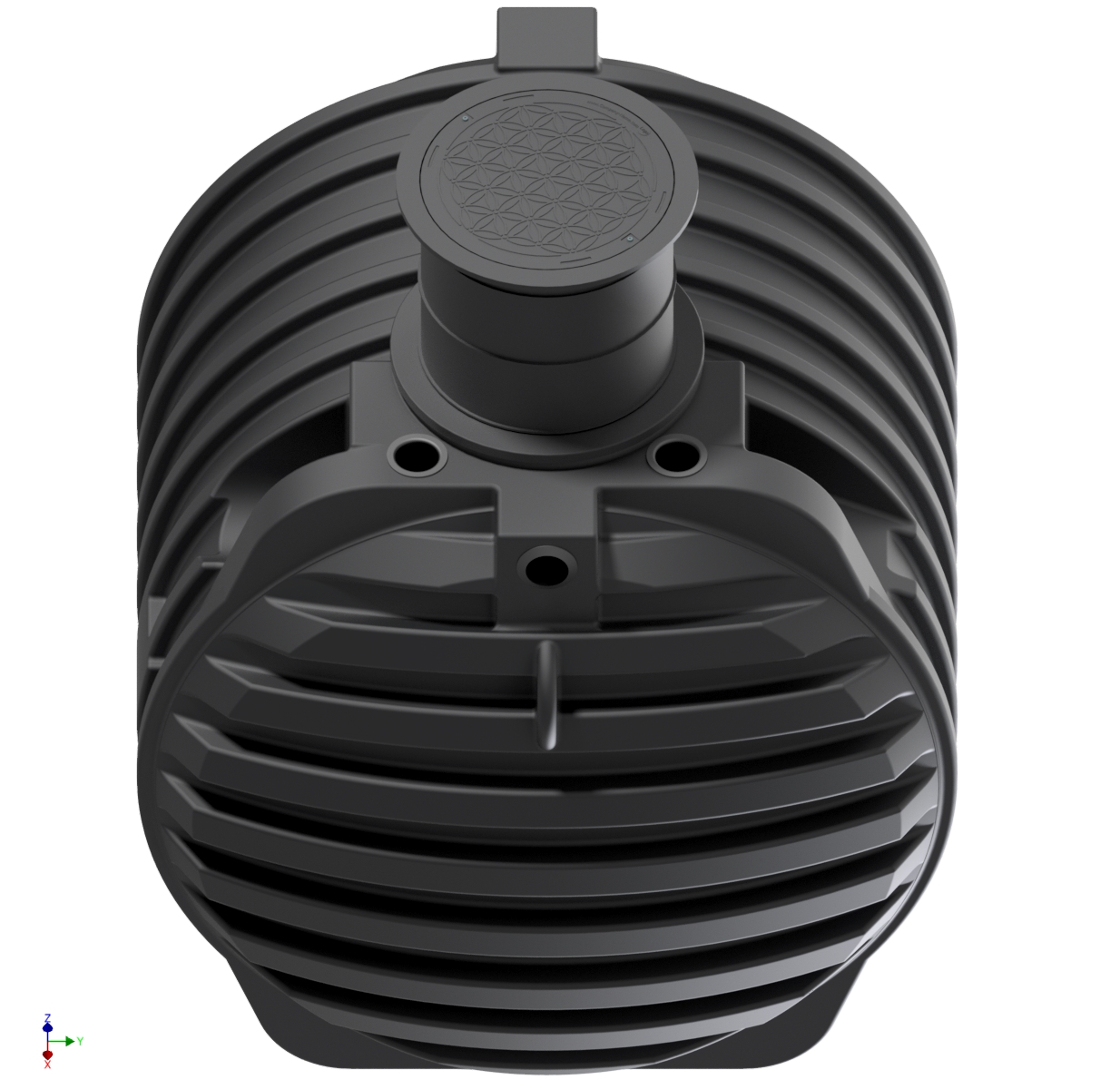6500 Liter Erdtank , Draufsichtr