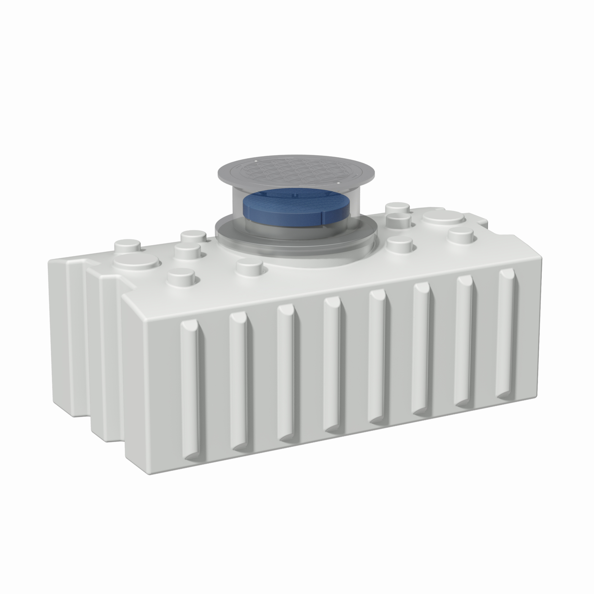 2000 L Trinkwasser-Flachtank inkl. Ausgleichsdom