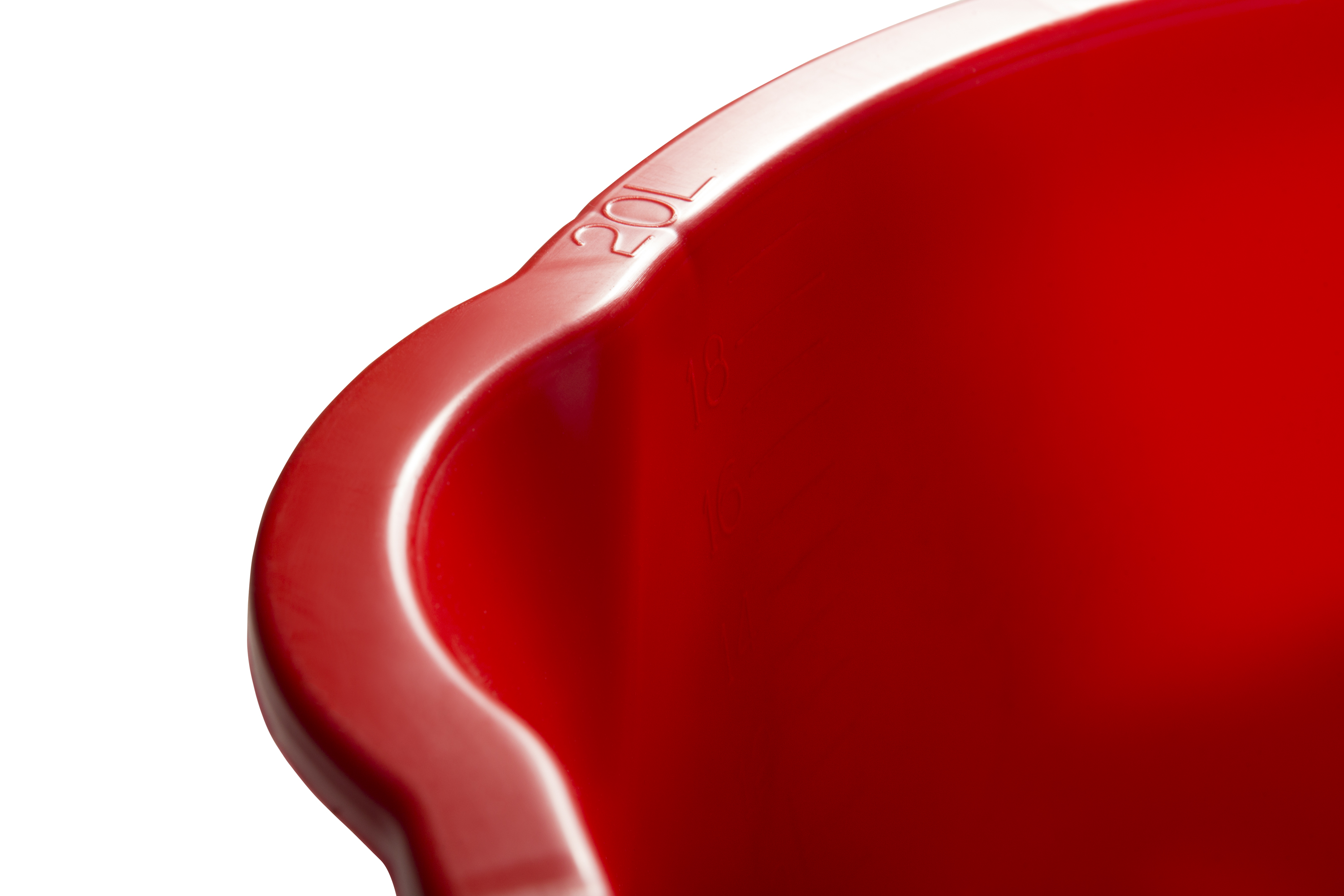 Eimer mit Bügel und Ausguss,Rot