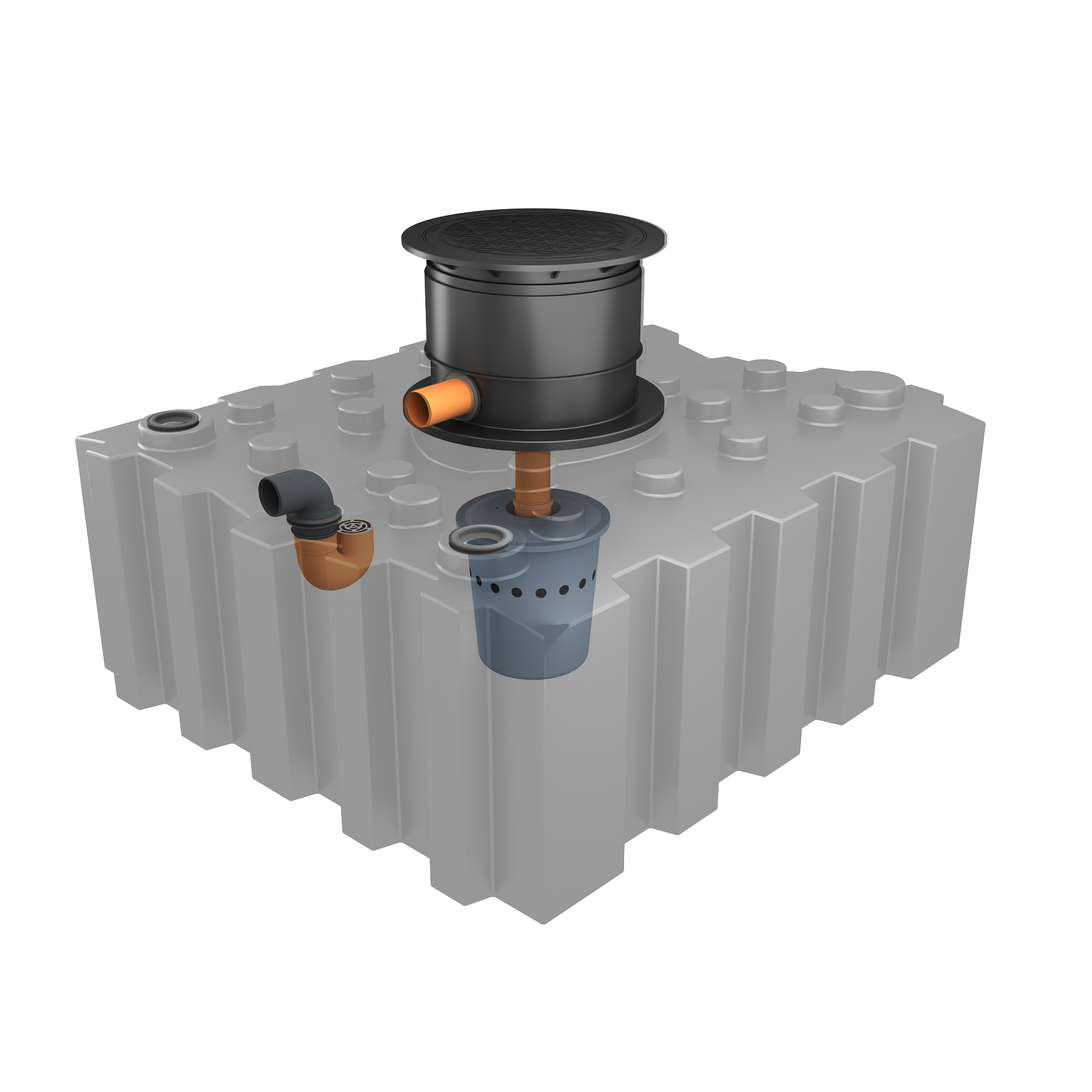 3000 L Flachtank mit Biovitor-Filter