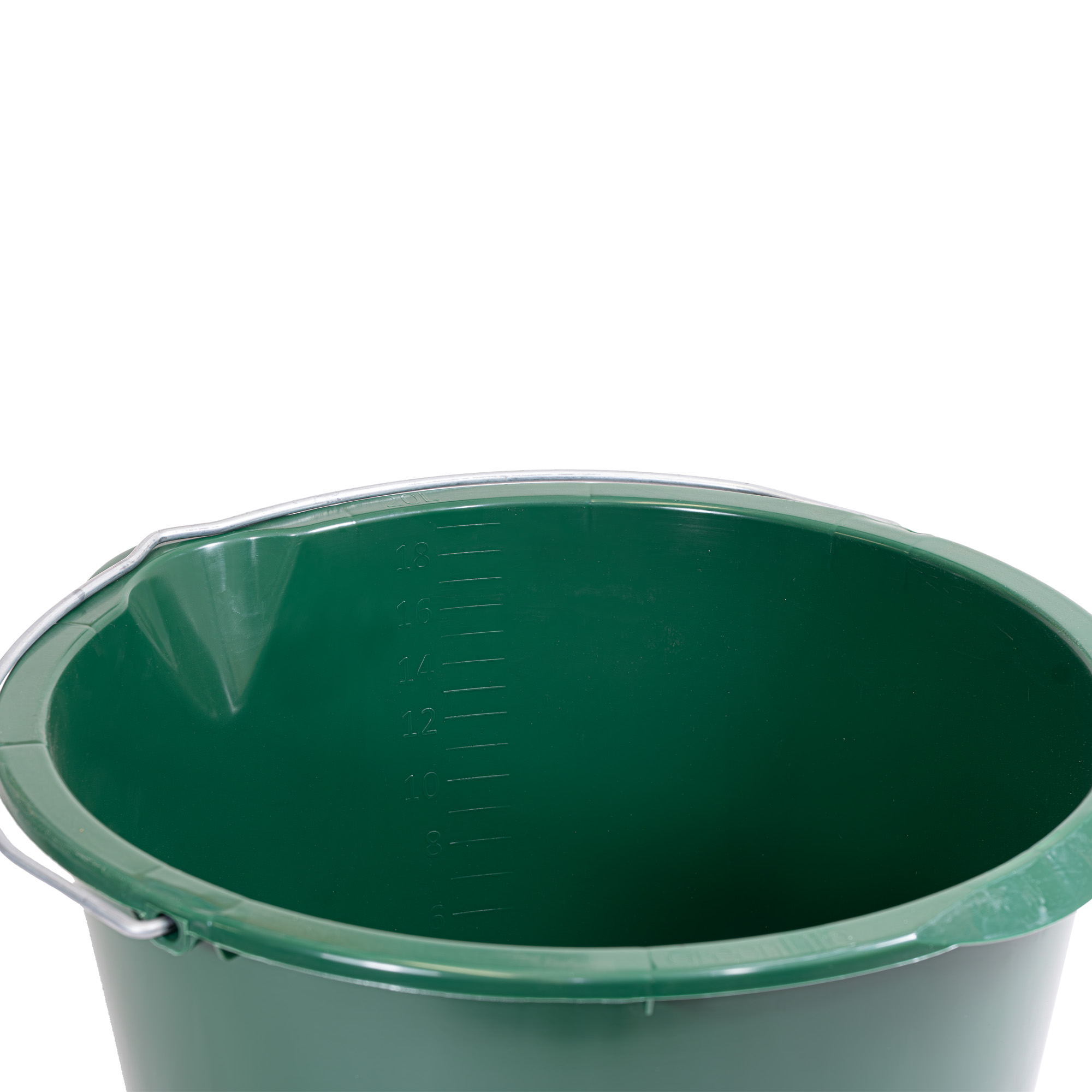 Grüner 20 Liter Eimer mit Bügel und Ausguss