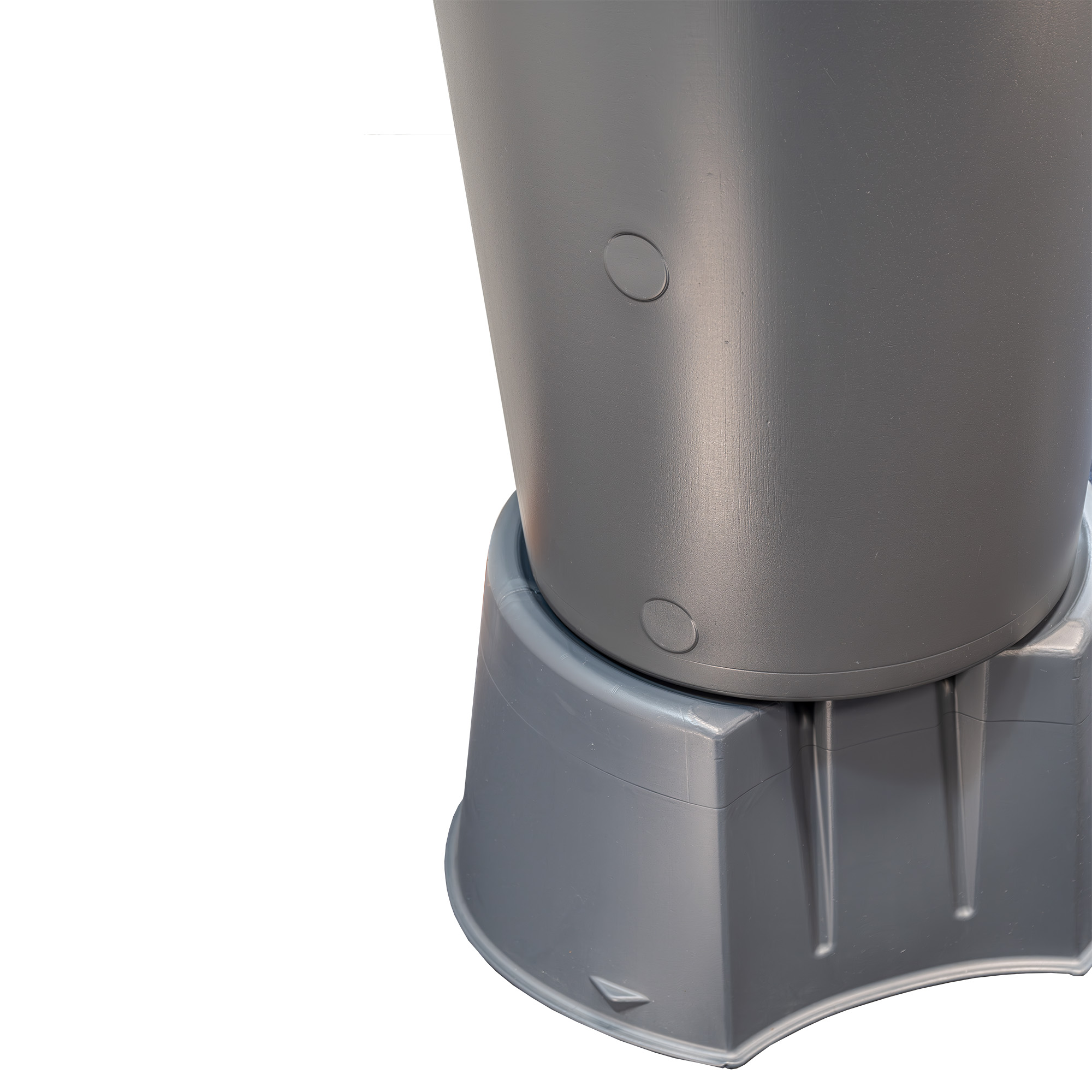 Regentonne 200L mit Sockel – Detailansicht