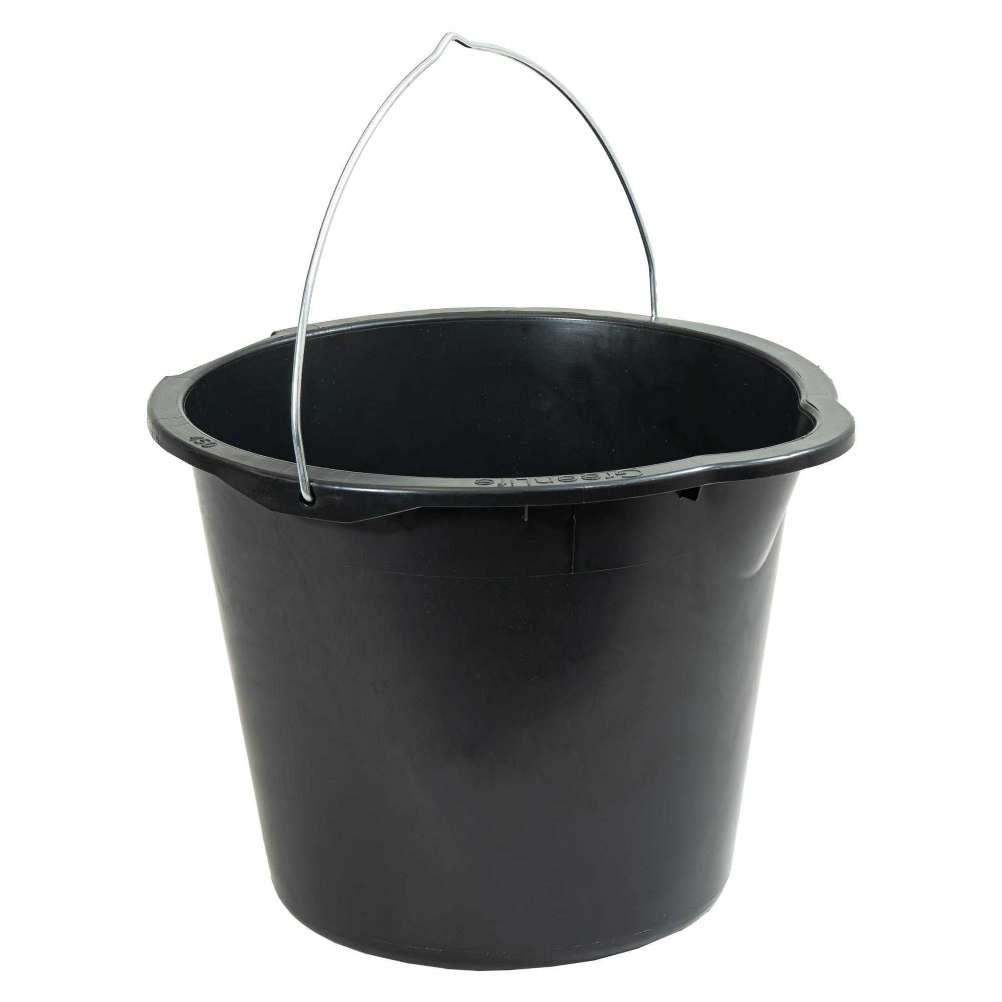 12l Eimer, verstärkt, mit Bügel – Farbe: schwarz – GreenLife