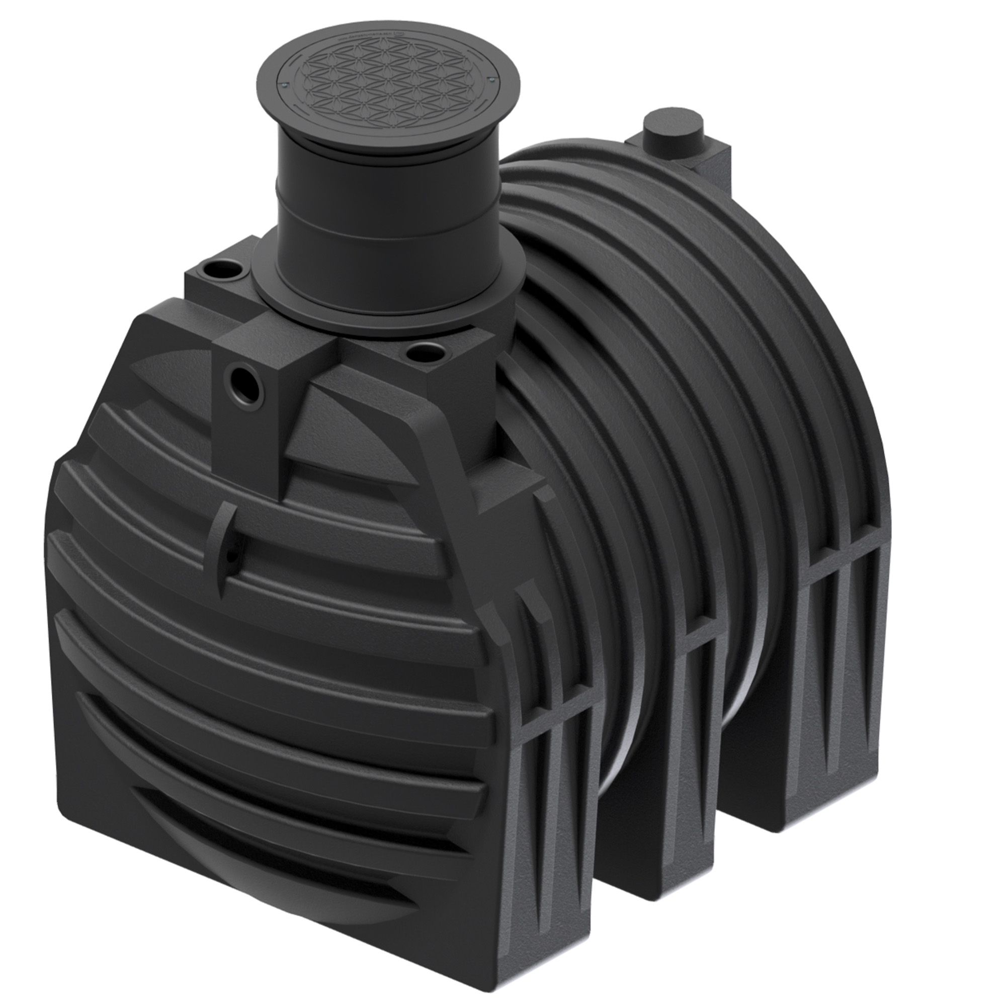 Erdtank 4700 Liter Schrägansicht von oben