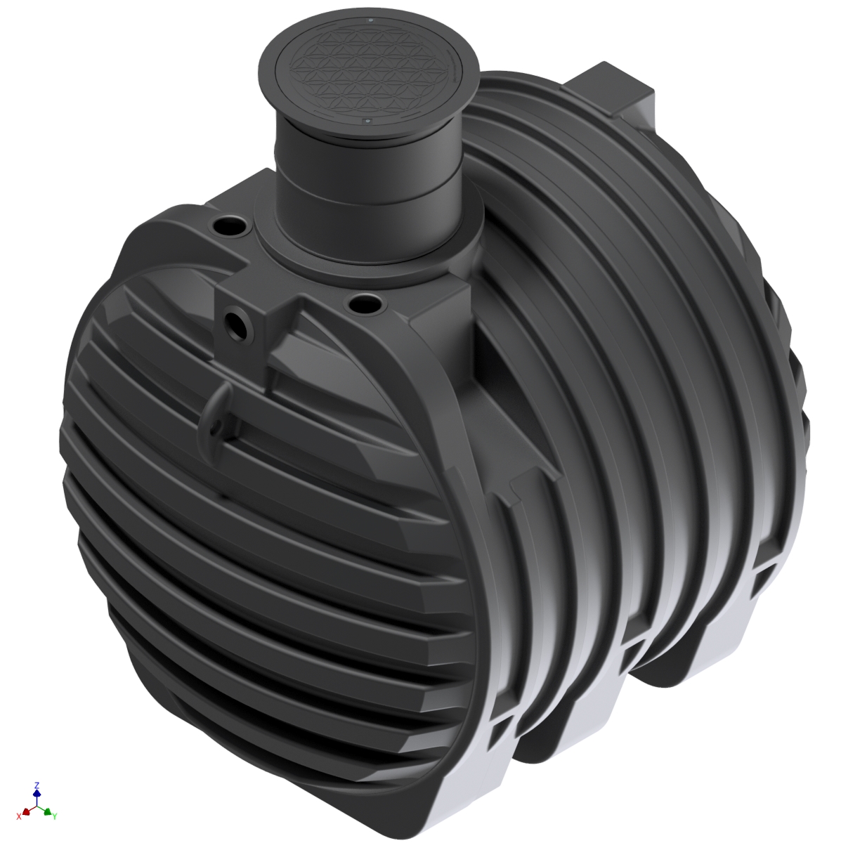 6500 L Erdtank ohne Zubehör