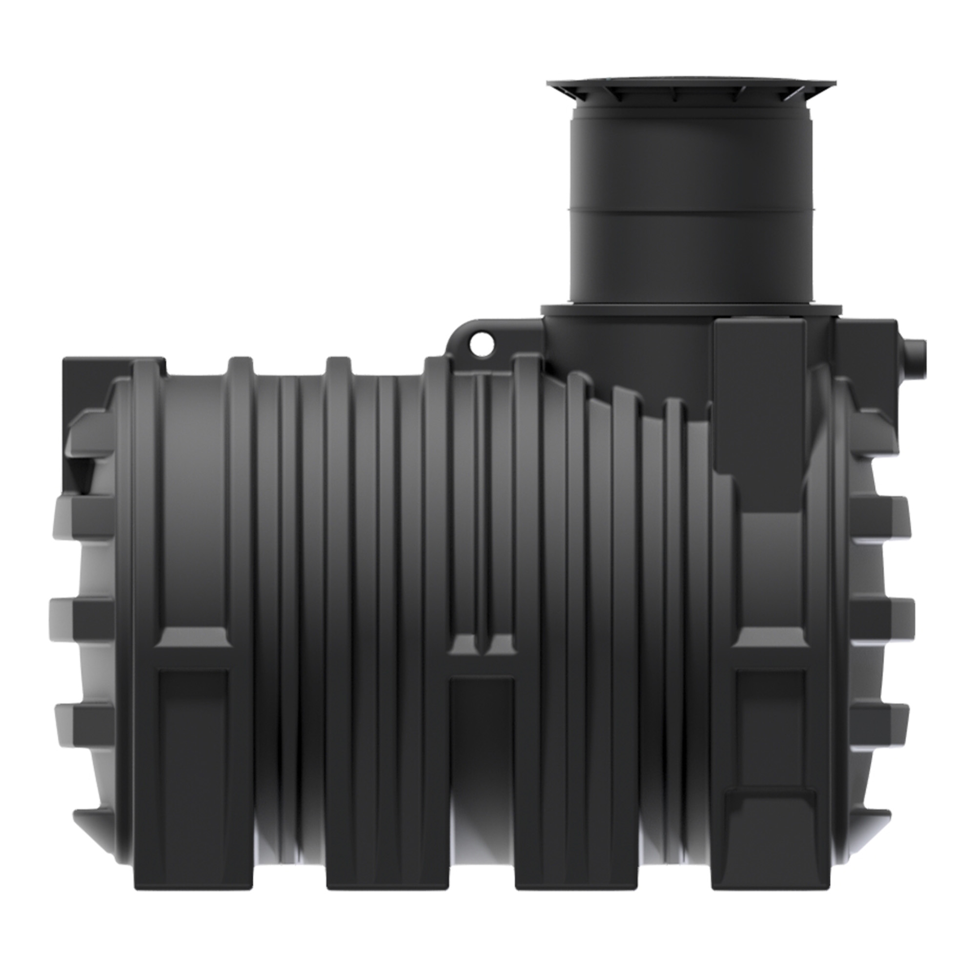 Erdtank 3.300 l mit BioVitor, Seitenansicht