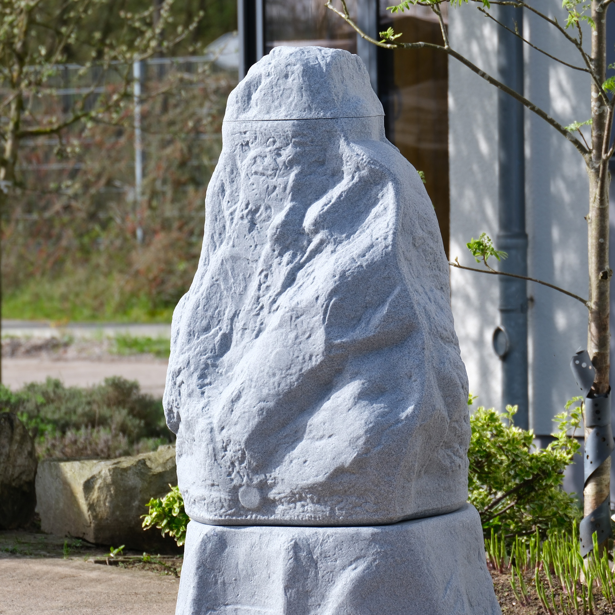 Regentonne dekorativ, granitgrau