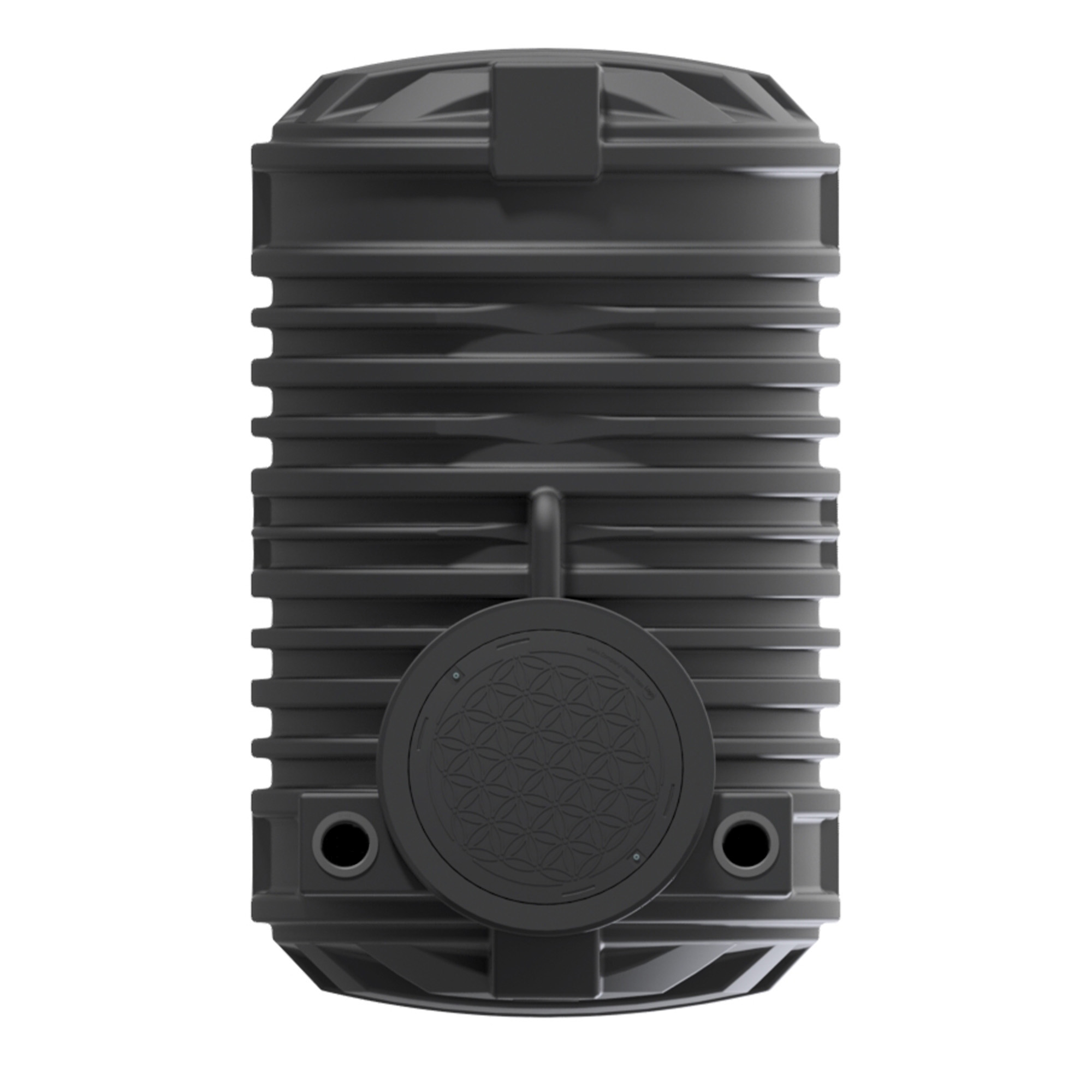 3200 Liter grundwasserstabiler Erdtank Draufsicht