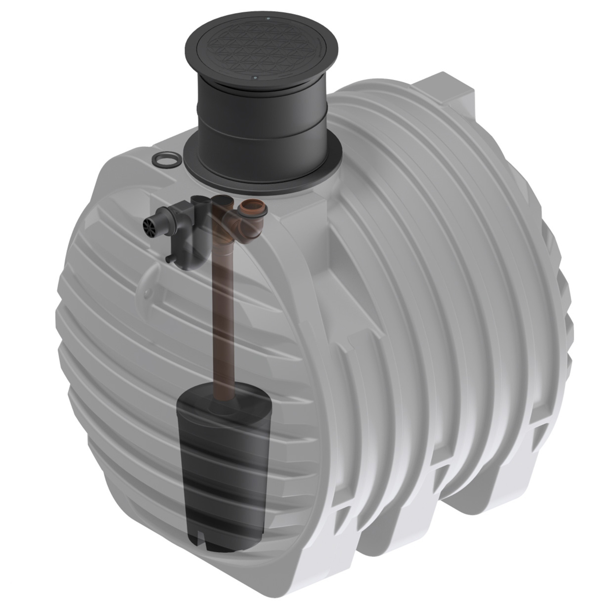 6500 L Erdtank mit Biovitor-Filter