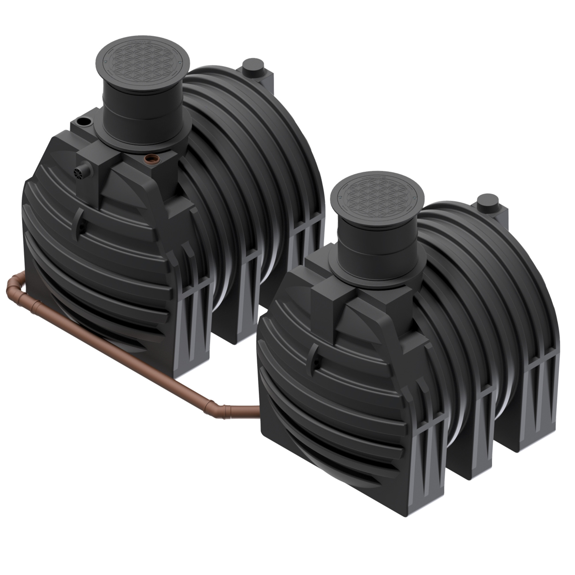 erdtank-system 9400 liter mit Zulaufberuhiger